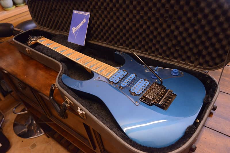 1991 Ibanez RG770DX Laser Blue Original MIJ Guitar Prestige J