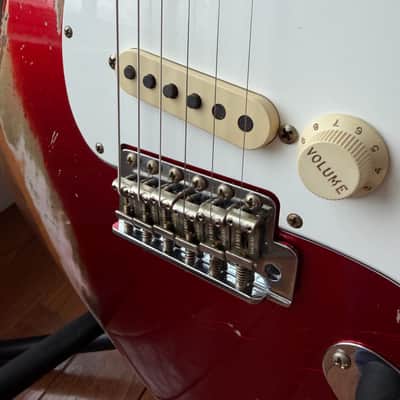 2025 Fender Custom Shop Stratocaster Pro SR25 Super Heavy Relic - Candy Apple Red image 5