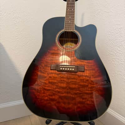 Washburn D10CE QSB 2006 - Quilt Sunburst (QSB) image 2