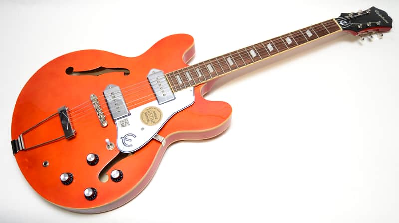 Epiphone Casino Electric Semi-Hollow Orange Gloss Professionally Set Up! image 1