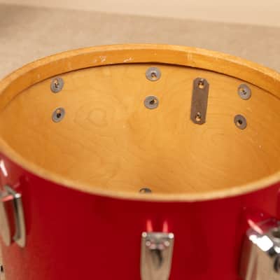 1980s Premier Soundwave Polychromatic Red Drum Set image 22