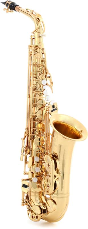 Yamaha Custom EX Alto Saxophone; key of Eb; lacquered; ribbed and flanged post construction; custom key mechanism; rocker style octave mechanism; ASC-800E case with backpack straps; 4CM hard rubber mouthpiece image 1