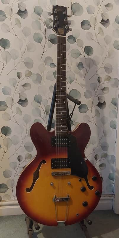 Hondo Deluxe 935 1970-80s Sunburst Archtop image 1