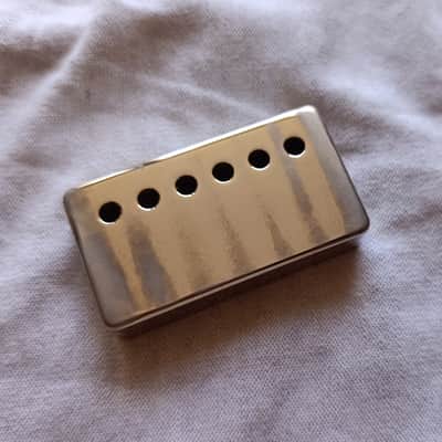 ThroBak P.A.F. Repro Pickup Cover - Brite Nickel (Aged by use) image 3