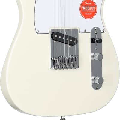 Squier Affinity Telecaster Electric Guitar, Laurel Fingerboard, Olympic White image 4