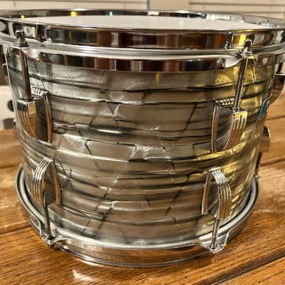 Vintage Ludwig No. 942 Classic 8x12" Rack Tom (3-Ply) w/ Pointed Blue/Olive Badge 1970’s Sky Blue Pearl image 4