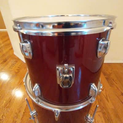 Pacific PDP 13 round X 11 Inch Rack Tom, Cherry Gloss Finish, Evans Head - Nice! image 1