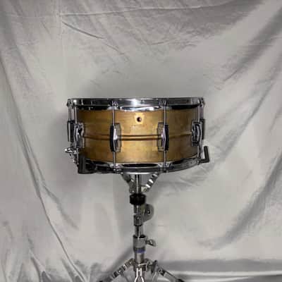 Ludwig LC663 Copper Phonic 6.5x14" 10-Lug Snare Drum 2016 - Present - Raw Copper image 1