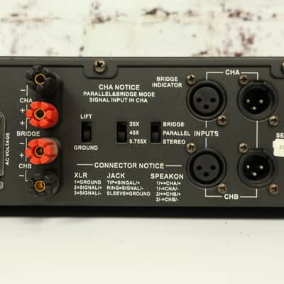 GLI Pro PVX-2500 Professional Power Amplifier 2500W 2-Channel DJ Audio Amp image 8