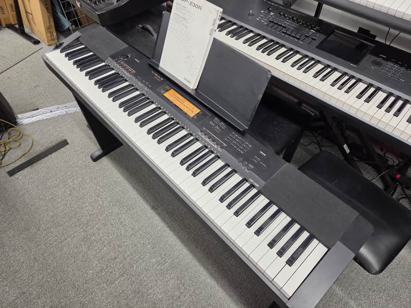 Casio CDP-230R 88-Key Digital Piano with Stand - Black image 1