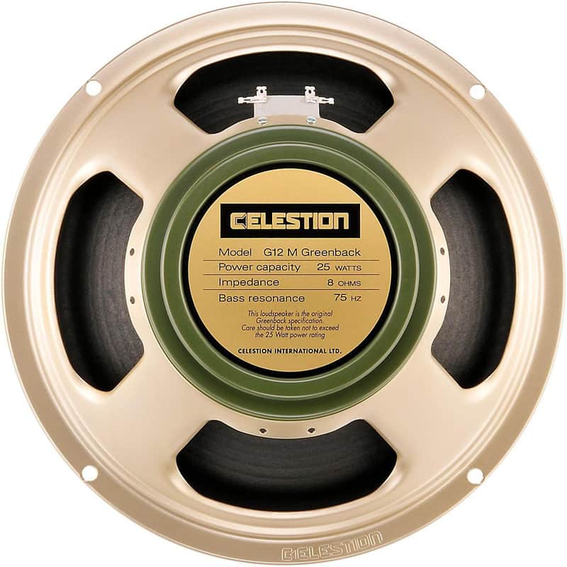 Celestion G12M Greenback 12" 25-Watt 8ohm Guitar Amp Speaker image 1
