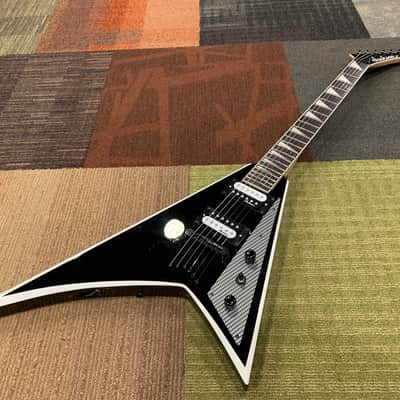 Jackson JS Series Rhoads RRV Black with White Bevels 6 String Thru image 1