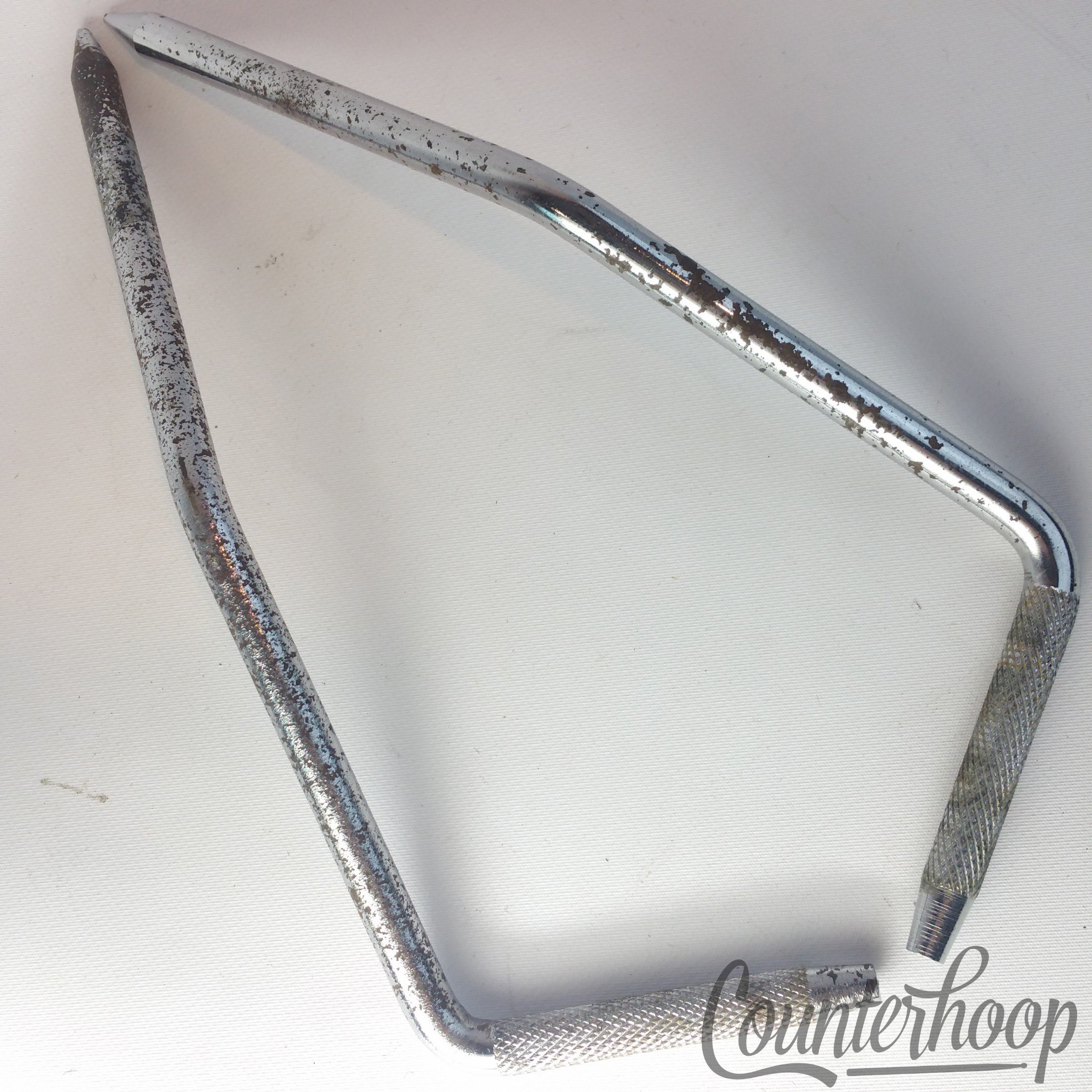 Ludwig Folding Bass Drum Spurs Chrome Gull-Wing Super Classic USA Vintage 60s* - Fair / 6.95/24.95 — main photograph