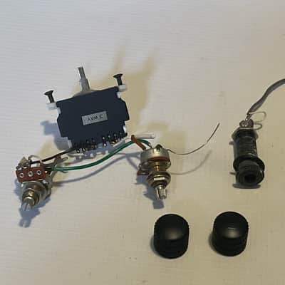 1980's Kramer 710 Electric Bass Guitar Factory Wiring Harness Electronics