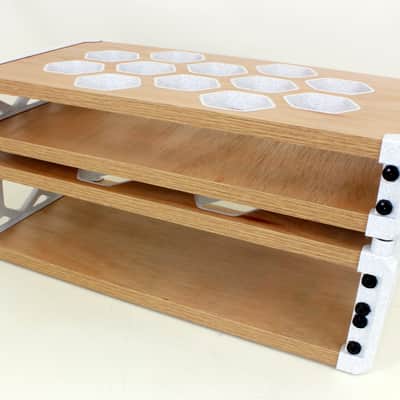 Nutshell 19" 1U DESKTOP STUDIO RACK POD CASE CABINET COMMS MEDIA AUDIO HYPLA STONE EFFECT image 5
