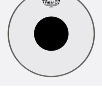 Remo CS-0314-10 Controlled Sound Top Black Dot Clear 14 image 2