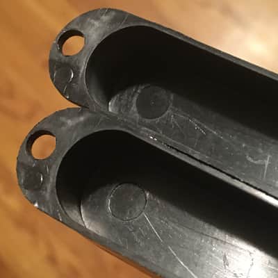 1966 Black Fender Duo Sonic Mustang Guitar Pickup Covers Relic USA Fullerton Era image 6