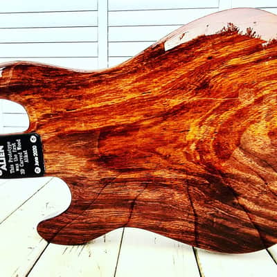 Alikat 3d CNC machined Alien Strat 2020 Tasmanian Oak, laquered image 4