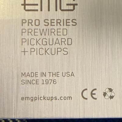 EMG SL20 Steve Lukather Pickups HSS on Prewired Loaded Pickguard with battery active electronics, 2010s - Black/Black Pearl image 13