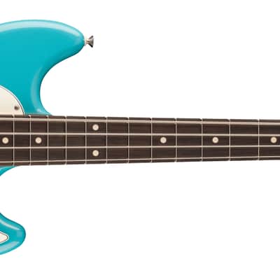 Fender Player II Mustang Bass PJ Rosewood FB Aquatone Blue image 1