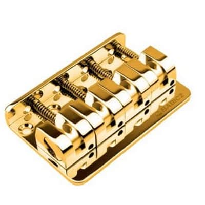 Babicz FCH Z SERIES 4 String Bass Bridge, Gold image 3