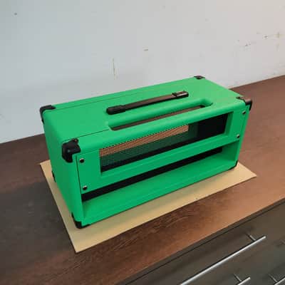 ORANGE Style Gehäuse / Box Headshell OR80 OR120 Amp Shell Green tolex image 3