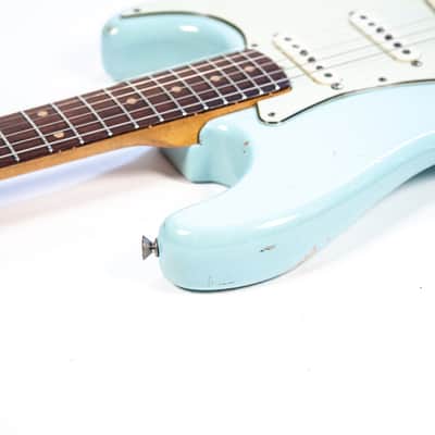 1962 Fender Stratocaster Daphne Blue Owned by Brian Setzer image 10