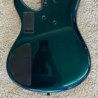 Mint Ibanez SRMS725BCM SR Workshop 5-String Electric Bass Guitar, Blue Chameleon image 4