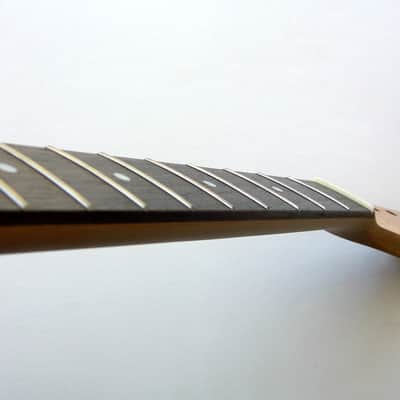 Roasted PADDLE-Head STRAT Neck /Unfinished/ Rosewood Fretboard/ 22 Medium JUMBO/ STRATOCASTER /w/Warmoth Nut (Fender) image 6