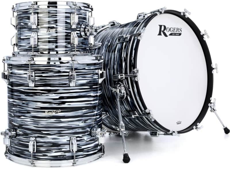 Rogers Drums PowerTone 3-piece Shell Pack - '70s Black Oyster (PT0322HXBKOYd2) image 1