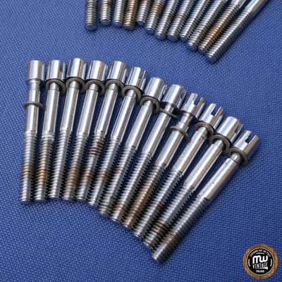 Sonor Vintage Tension Rods T-Rods Teardrop Phonic Pack of 24 - Long - 64 mm image 3