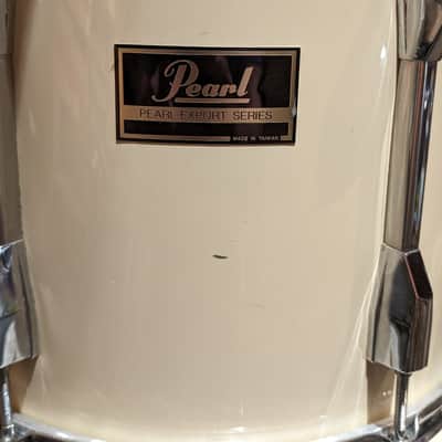 Pearl Export 5 Piece Drum Kit w/Cymbals & Hardware - Antique White (1990's) image 9
