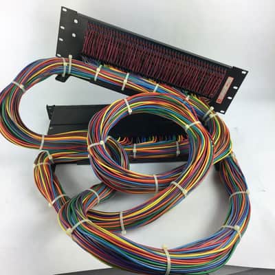 ADC 96 Bantam TT patchbay connected to ADC UP-96NMKII PPC RACKMOUNT PATCHBAY image 9