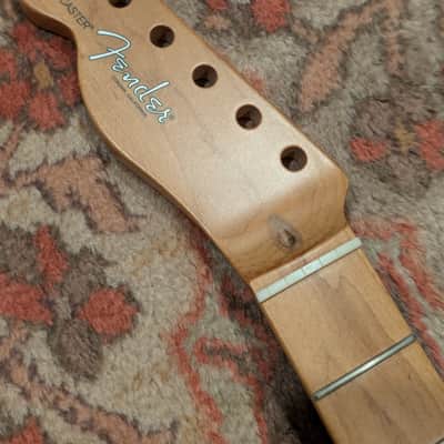 Left handed Fender American Professional ii Telecaster body with mod shop roasted maple neck 2023 electric guitar husk - Miami blue image 10