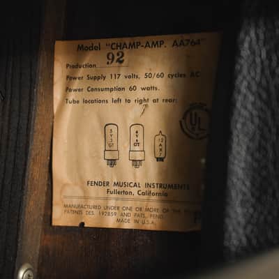 1966 Fender Champ Amp image 11