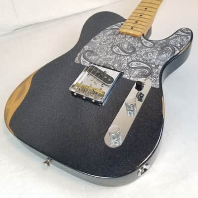Mint Fender Brad Paisley Esquire Electric Guitar, Maple Fingerboard, Black Sparkle, w/Gig Bag image 4