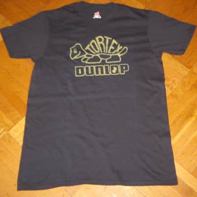 new (NO packaging / NO hang tag) A+ genuine Dunlop TORTEX MEN'S "VINTAGE" T-SHIRT, DSD31MTSM, Size Medium - Black, 100% Cotton, Short Sleeve - Graphic is yellowish-gold (this is NOT a vintage shirt) the graphic / logo is vintage style image 5