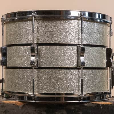 1972 Ludwig 10x14 Silver and Black Parade Master Snare Drum image 7