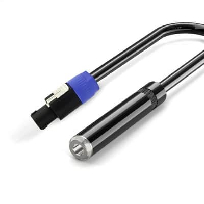 Speak ON To TS 1/4" 6.35mm Female Adaptor Extension Audio Cable image 2