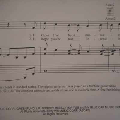 Staind "Right Here" Original Sheet Music 2005 image 3
