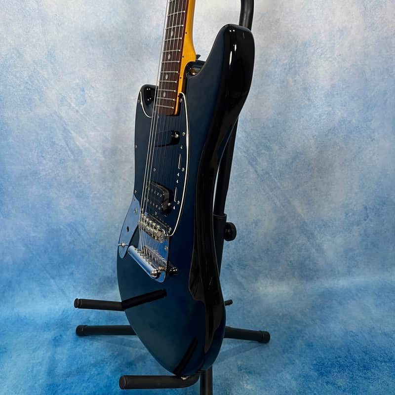 Fender Japan MG-69 Mustang Black Lefty LH (Modified) | Reverb