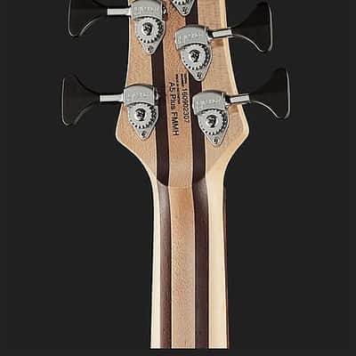 Cort A5PLUSFMMHOPN Artisan Series Double Cutaway Maple & Panga Panga 5-Ply Laminated Neck 5-String Electric Bass Guitar image 11