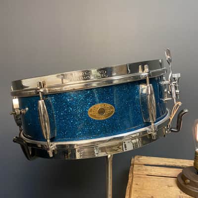 VINTAGE Slingerland Be-Bop Combo Turquoise Sparkle Cocktail Kit image 6