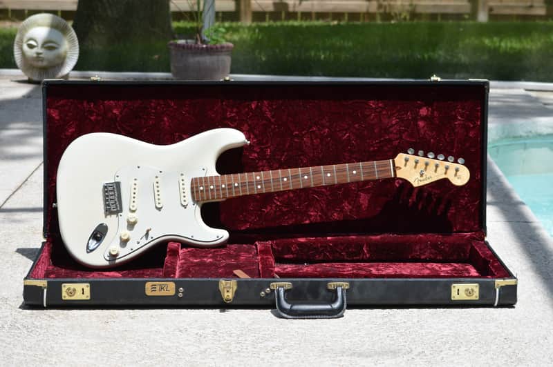 Fender Hardtail Hard Tail Stratocaster Strat White USA American image 1