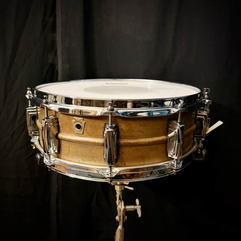 Ludwig LC661 Copper Phonic 5x14" 10-Lug Snare Drum 2016 - Present Raw Copper image 1