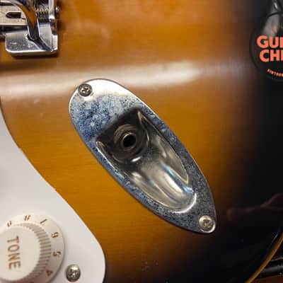 1992 Fender Left-Handed MIJ Japan ’57 Reissue Stratocaster ST57-65L 2-Color Sunburst image 12