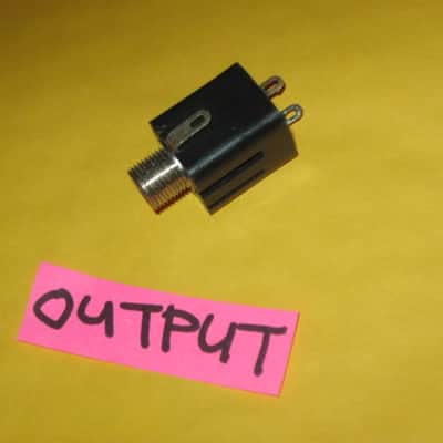 ONE lightly used genuine Boss OUTPUT jack + wires, nut, washers, & zip tie - specifically from 2009 (but can be used on other year BOSS pedals) NO pedal / NO other parts (let me know if wires need to be soldered on for you) image 2