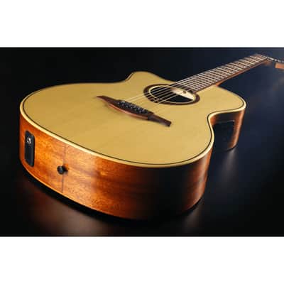 Lag TL88ACE Tramontane 88 Auditorium Cutaway Solid Spruce Top Khaya Neck 6-String Acoustic-Electric Guitar For Left Hand Player image 5