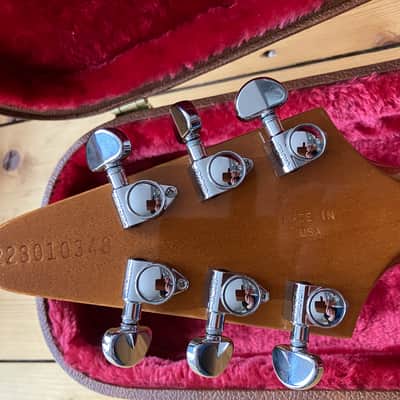 Gibson Flying V 2021 Antique Natural Burstbucker 2021 - antique natural image 12