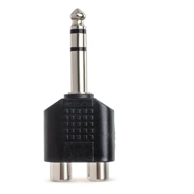 Hosa GPR-484 adaptor - Dual RCA to 1/4 in TRS image 2